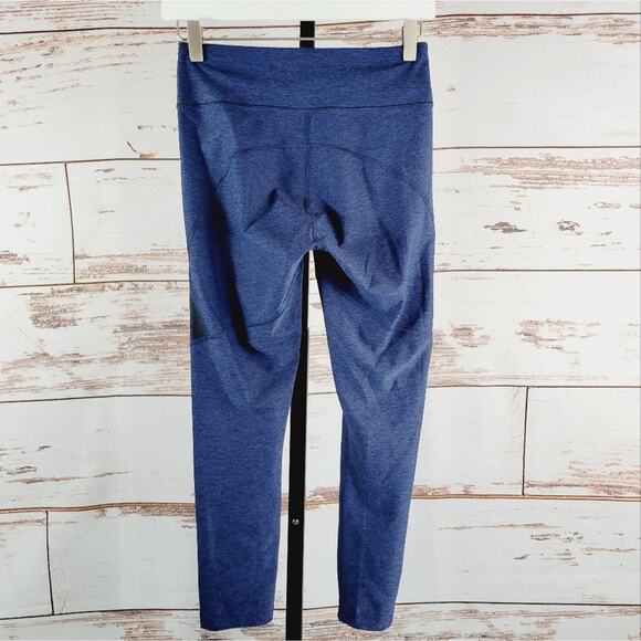 Outdoor Voices Warm Up Leggings Color Block Blue Charcoal Size Small - Picture 3 of 9
